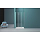 Купить Душевая дверь 100 см BelBagno Albano ALBANO-BS-13-40+60-C-Cr прозрачное в магазине сантехники Santeh-Crystal.ru