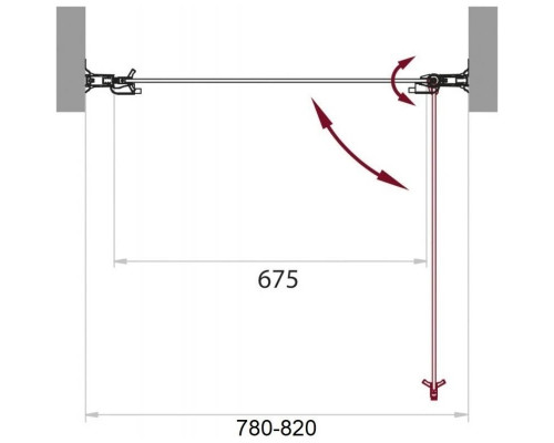 Купить Душевая дверь 80 см BelBagno Sela SELA-B-1-80-P-Cr текстурное стекло в магазине сантехники Santeh-Crystal.ru