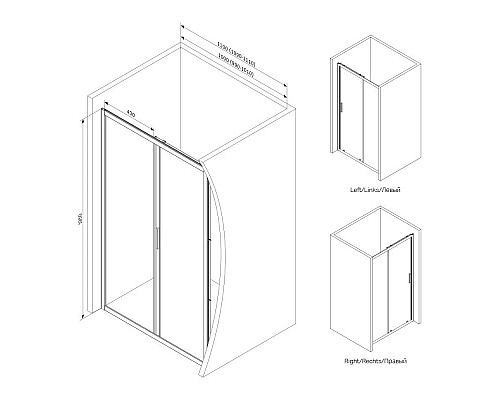Santeh-Crystal.ru: Душевая дверь 110 см Am.Pm Gem W90G-110-1-195MMir зеркальное Приобрести Душевая дверь 110 см Am.Pm Gem W90G-110-1-195MMir зеркальное в магазине сантехники Santeh-Crystal.ru