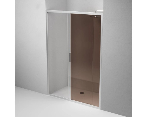 Приобрести Душевая дверь 140 см Am.Pm Gem W90G-140-1-195MBr бронза в магазине сантехники Santeh-Crystal.ru