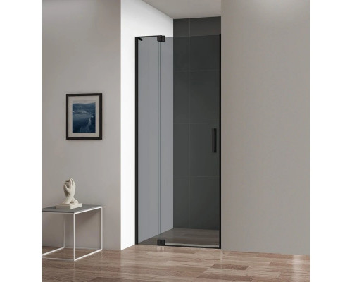 Купить Душевая дверь 90-100 см Cezares SLIDER-B-1-90/100-GRIGIO-NERO серое в магазине сантехники Santeh-Crystal.ru