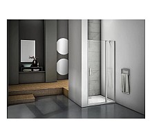 Душевая дверь 110 см Good Door Mokka WTW-110-C-WE прозрачное