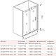 Заказать Душевая дверь 130 см Good Door Altair WTW-130-C-CH прозрачное в магазине сантехники Santeh-Crystal.ru