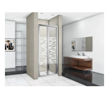 Душевая дверь 90 см Good Door Infinity SD-90-W-CH прозрачный с рисунком