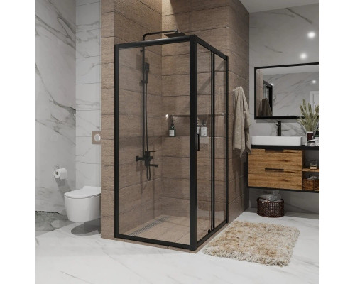 Купить Душевая дверь 100 см Niagara NG-82-10AB прозрачное в магазине сантехники Santeh-Crystal.ru