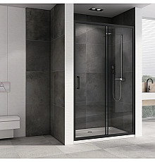 Душевая дверь 140 см Abber Schwarzer Diamant AG30140B прозрачное