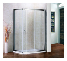 Душевой уголок Cezares Pratico 100x80 см текстурное стекло PRATICO-AH-1-100/80-P-Cr