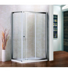 Душевой уголок Cezares Pratico 100x80 см текстурное стекло PRATICO-AH-1-100/80-P-Cr