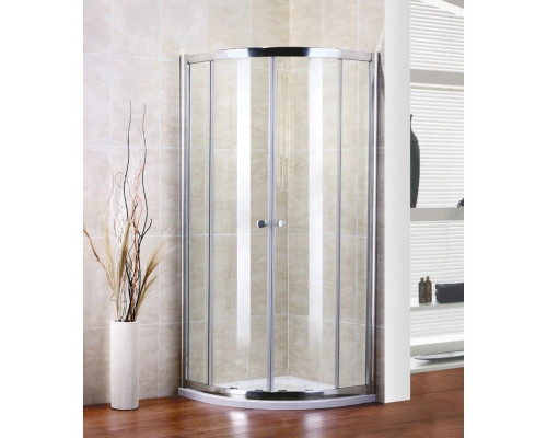 Купить Душевой уголок Cezares Pratico 100x100 см прозрачное стекло PRATICO-R-2-100-C-Cr в магазине сантехники Santeh-Crystal.ru