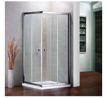 Душевой уголок Cezares Pratico 80x80 см текстурное стекло PRATICO-A-2-80-P-Cr