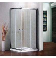 Душевой уголок Cezares Pratico 80x80 см текстурное стекло PRATICO-A-2-80-P-Cr