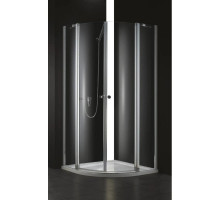 Душевой уголок Cezares Elena 90x90 см текстурное стекло ELENA-W-R-22-90-P-Cr