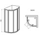 Купить Душевой уголок 80х80 см Ravak Supernova SKCP4 31170U0011 Pearl в магазине сантехники Santeh-Crystal.ru