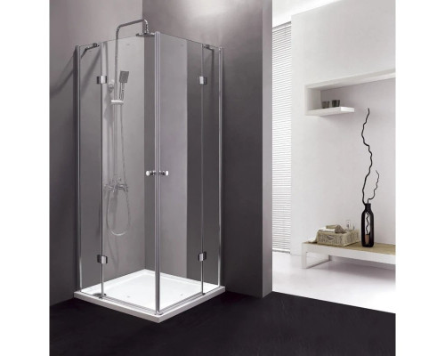 Приобрести Душевой уголок Cezares Verona 90x90 см текстурное стекло VERONA-W-A-2-90-P-Cr в магазине сантехники Santeh-Crystal.ru