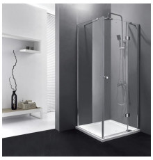 Душевой уголок Cezares Verona 90x90 см текстурное стекло VERONA-W-A-1-90-P-Cr-R