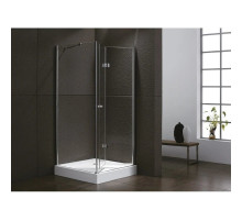 Душевой уголок Cezares Elena 80x80 см текстурное стекло ELENA-W-AS-1-80-P-Cr-R