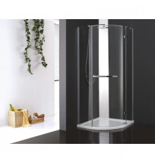 Душевой уголок Cezares Bergamo-Arco 100x100 см прозрачное стекло BERGAMO-W-R-1-100-ARCO-C-Cr-R