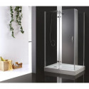 Душевой уголок Cezares Bergamo 90x100 см прозрачное стекло BERGAMO-W-AH-1-90/100-C-Cr-L