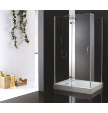 Душевой уголок Cezares Bergamo 90x100 см прозрачное стекло BERGAMO-W-AH-1-90/100-C-Cr-L