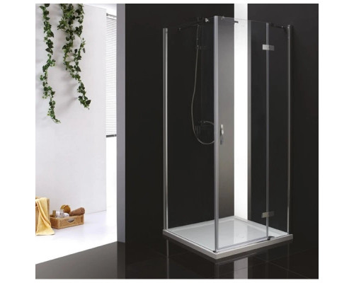 Купить Душевой уголок Cezares Bergamo 100x100 см прозрачное стекло BERGAMO-W-A-1-100-C-Cr-R в магазине сантехники Santeh-Crystal.ru