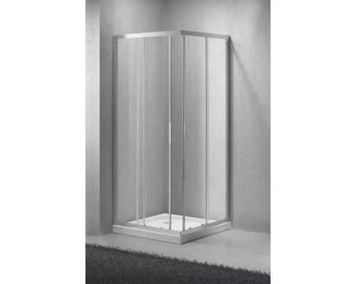 Купить Душевой уголок BelBagno Sela 80х80 см текстурное стекло SELA-A-2-80-Ch-Cr в магазине сантехники Santeh-Crystal.ru