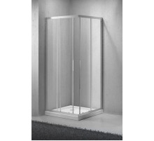 Душевой уголок BelBagno Sela 85х85 см текстурное стекло SELA-A-2-85-Ch-Cr