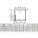 Приобрести Душевой уголок Radaway EOS KDJ B 80 L×80 интимато в магазине сантехники Santeh-Crystal.ru