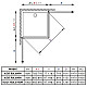 Купить Душевой уголок Radaway EOS KDD 80×80 прозрачное в магазине сантехники Santeh-Crystal.ru