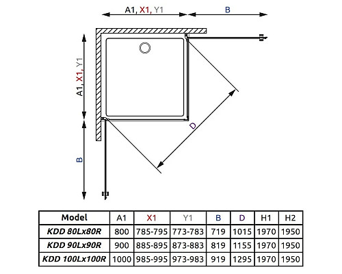 Santeh-Crystal.ru: Душевой уголок Radaway EOS KDD 100×100 интимато Заказать Душевой уголок Radaway EOS KDD 100×100 интимато в магазине сантехники Santeh-Crystal.ru