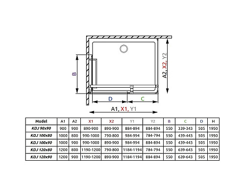 Santeh-Crystal.ru: Душевой уголок Radaway Carena KDJ 90 L×90 прозрачное Заказать Душевой уголок Radaway Carena KDJ 90 L×90 прозрачное в магазине сантехники Santeh-Crystal.ru