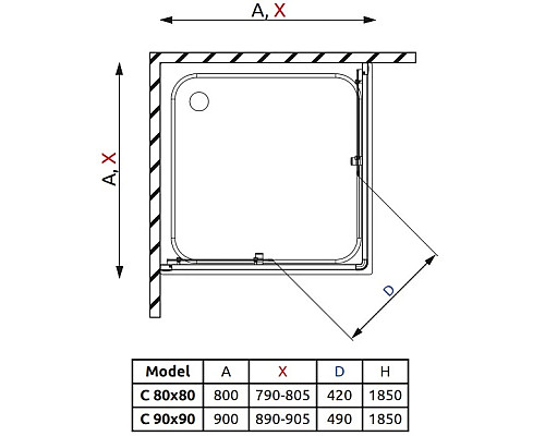 Santeh-Crystal.ru: Душевой уголок Radaway Classic C 80×80 белый/матовое Приобрести Душевой уголок Radaway Classic C 80×80 белый/матовое в магазине сантехники Santeh-Crystal.ru