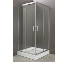 Душевой уголок с поддоном 90х90х200 см BelBagno Uno прозрачное UNO-GL-A-2-90-C-CR-TR