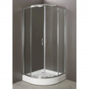 Душевой уголок с поддоном 80х80х200 см BelBagno Uno текстурное UNO-GL-R-2-80-P-CR-TR