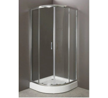 Душевой уголок с поддоном 90х90х200 см BelBagno Uno текстурное UNO-GL-R-2-90-P-CR-TR