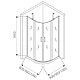 Заказать Душевой уголок 100х100 см Good Door Pandora R100-C-CH прозрачное в магазине сантехники Santeh-Crystal.ru