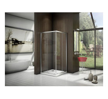 Душевой уголок 80х80 см Good Door Latte CR-80-C-WE прозрачное