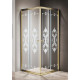 Заказать Душевой уголок 90х90 см Cezares GIUBILEO-A-2-90-SCORREVOLE-CP-G прозрачное c матовым узором в магазине сантехники Santeh-Crystal.ru
