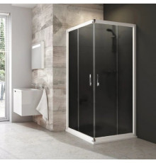 Душевой уголок 90х90 см Ravak Blix белый графит