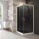 Приобрести Душевой уголок 120х120 см Ravak Blix белый графит в магазине сантехники Santeh-Crystal.ru