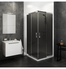 Душевой уголок 120х100 см Ravak Blix хром графит