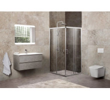 Душевой уголок 85-100х85-100 см BelBagno UNIQUE-A-2-85/100-P-Cr текстурное стекло