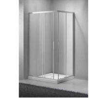 Душевой уголок 100х90 см BelBagno SELA-AH-2-100/90-Ch-Cr текстурное стекло