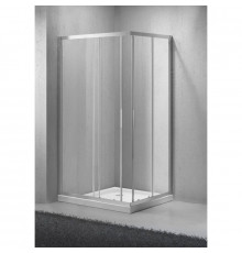 Душевой уголок 120х80 см BelBagno SELA-AH-2-120/80-Ch-Cr текстурное стекло