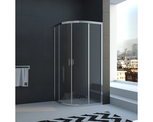 Приобрести Душевой уголок 90х90 см Veconi Rovigo RV01-90PL-01-19C1 прозрачное в магазине сантехники Santeh-Crystal.ru
