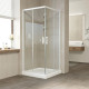 Купить Душевой уголок 90х90 см Vegas Glass ZA 90 01 01 прозрачное в магазине сантехники Santeh-Crystal.ru