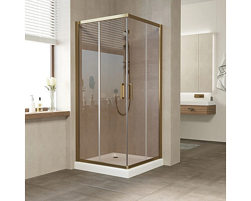 Santeh-Crystal.ru: Душевой уголок 100х100 см Vegas Glass ZA 100 05 05 бронза Купить Душевой уголок 100х100 см Vegas Glass ZA 100 05 05 бронза в магазине сантехники Santeh-Crystal.ru