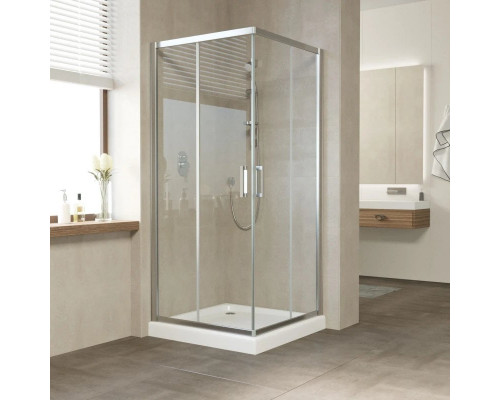 Приобрести Душевой уголок 120х120 см Vegas Glass ZA 120 08 01 прозрачное в магазине сантехники Santeh-Crystal.ru