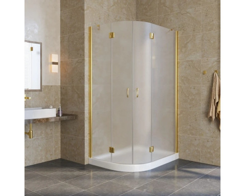 Приобрести Душевой уголок 110х90 см Vegas Glass AFS-F 110x90 09 10 R сатин в магазине сантехники Santeh-Crystal.ru