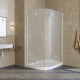 Приобрести Душевой уголок 120х80 см Vegas Glass AFS-F 120x80 01 10 R сатин в магазине сантехники Santeh-Crystal.ru