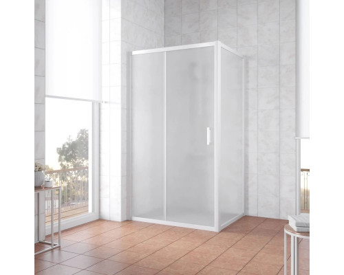 Заказать Душевой уголок 100х90 см Vegas Glass ZP+ZPV 100x90 01 10 сатин в магазине сантехники Santeh-Crystal.ru